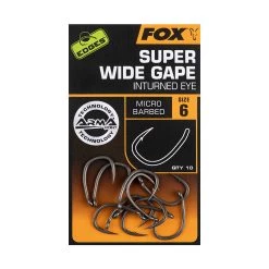 Carp Hook Fox Edges Armapoint Super Wide Gape Inturned Eye (10 Pieces)