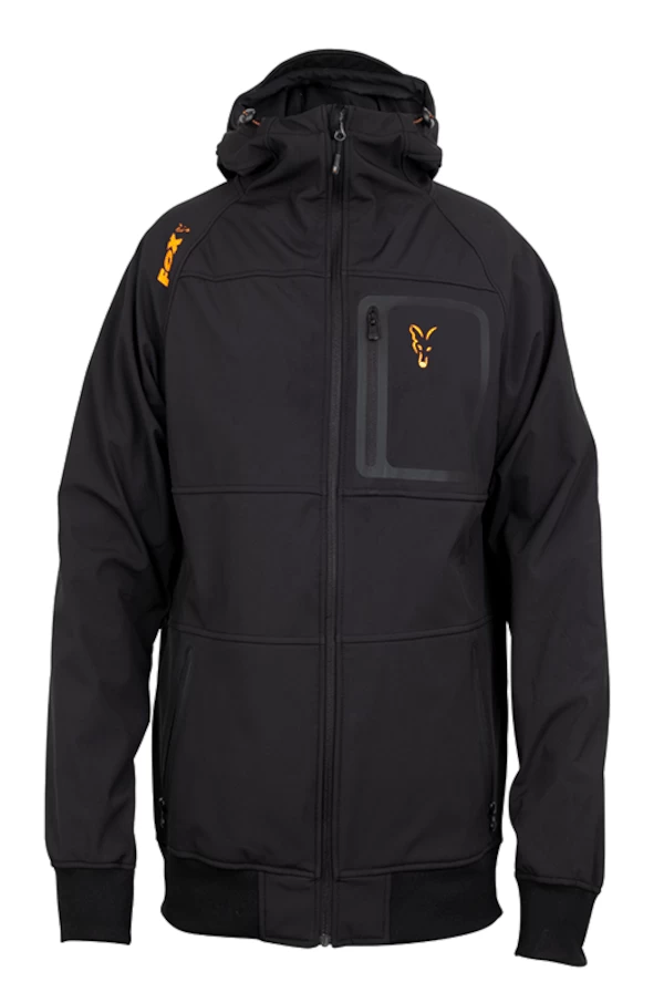 Fox Collection Black/Orange Shell Hoody 2 Fox Collection Black/Orange Shell Hoody - Image 2