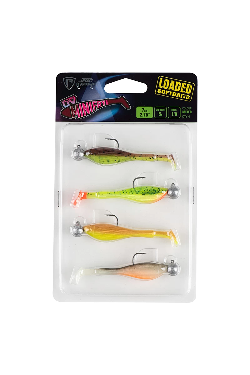 Fox Rage Mini Fry Loaded UV Mixed Coulour Pack 7cm 5gr 2 Fox Rage Mini Fry Loaded UV Mixed Coulour Pack 7cm 5gr - Image 2