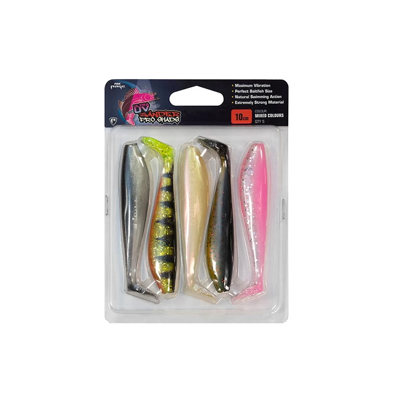 Fox Rage Zander Pro UV Mixed Colour Pack 5-pack 1 Fox Rage Zander Pro UV Mixed Colour Pack 5-pack